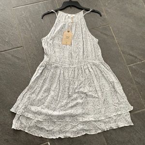 True Craft NWT gray/ivory sleeveless dress XL